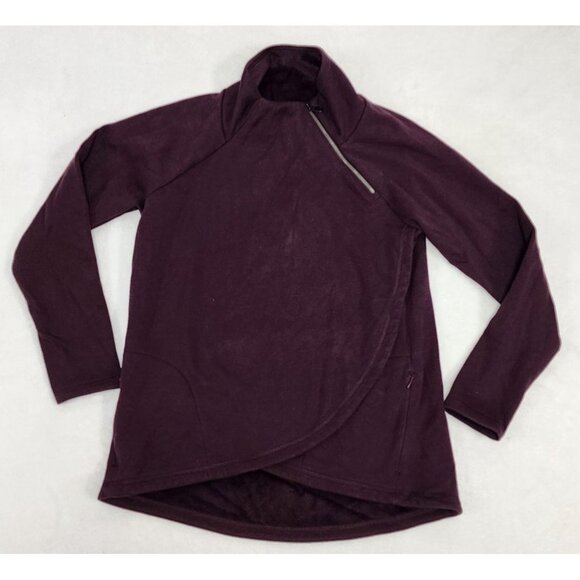 Athleta Cozy Karma Asym Pullover High Neck Sweatshirt Med - Picture 4 of 9